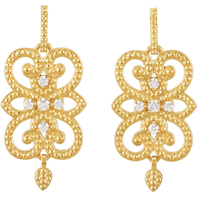 Earrings > Dangle > Design > Granulated