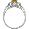Ring > Diamond > .04 CTW > & > Citrine.*Multiple Diamond Cuts and Weights available*