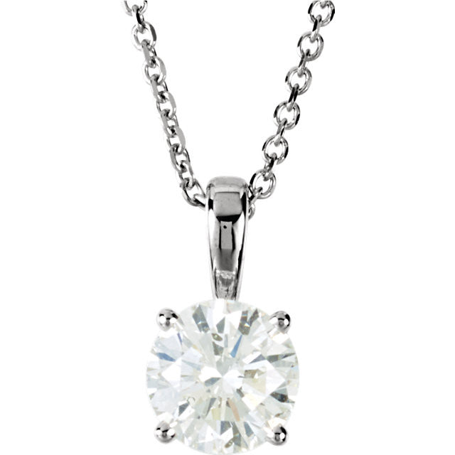 Necklace > 18" > Diamond > CTW > 1