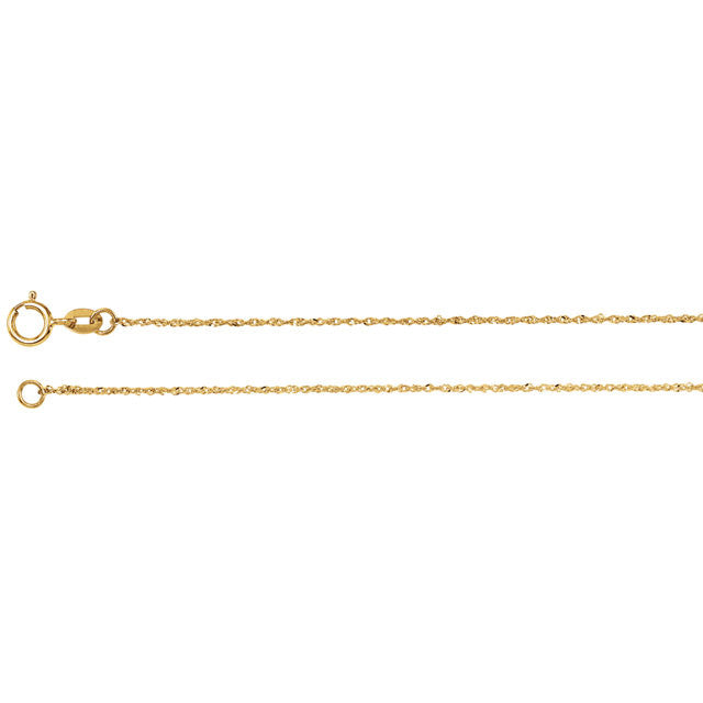 Chain > 16" > Singapore > Sparkle > .50mm