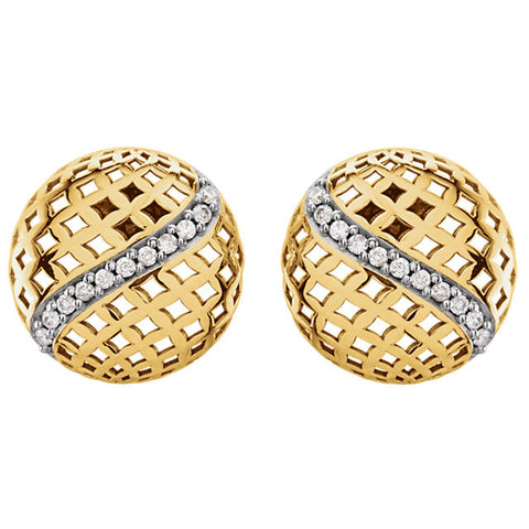s > Button > Diamond > 0.22 CTW > Yellow > 14kt
