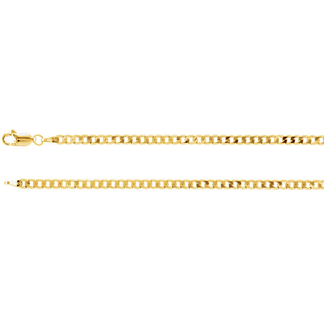 Chain > 24" > Curb > Solid > 3.25mm