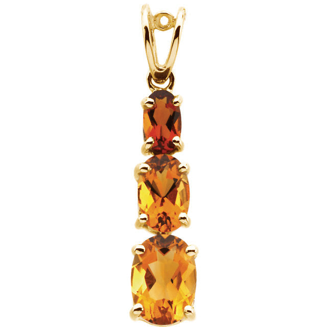 Pendant > Citrine > Citrine & Madeira