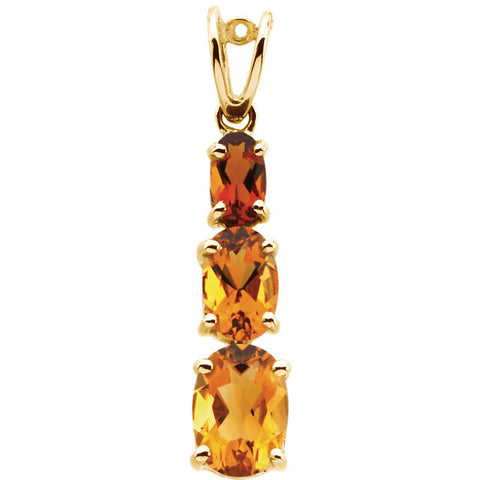 Pendant > Citrine > Citrine & Madeira