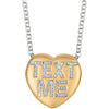 Necklace > Heart > "Love" > Diamond > .01 CTW