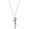 Necklace > 18" > Heart > Diamond > Black & White > 1/5 CTW