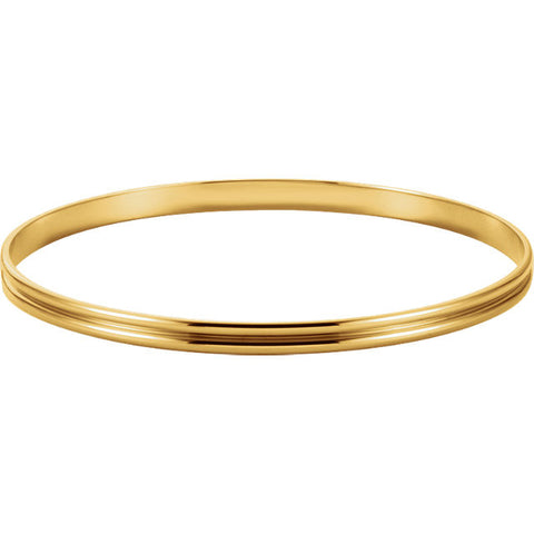 > Bracelet > Bangle > Grooved > 6mm