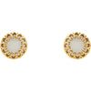 Earrings > Chyrosoprase > Round > 10mm