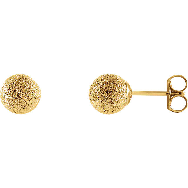finish > stardust > a > with > Earrings > Ball