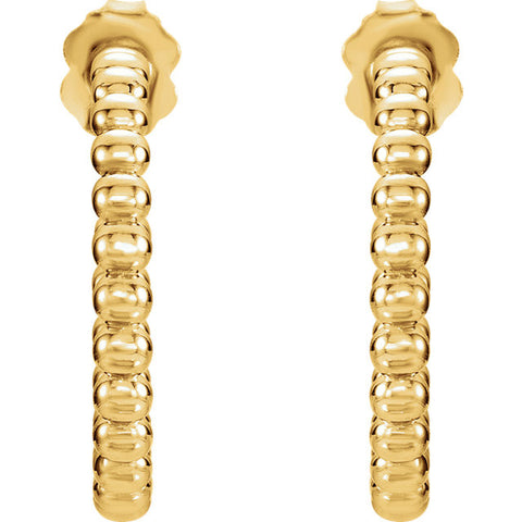 Earrings > Hoop > Beaded > 21mm