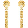 Earrings > Hoop > Beaded > 21mm