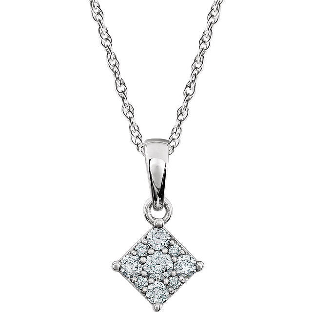 Necklace > Cluster > Diamond > 1/3 CTW