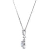 Necklace > 18" > or > Pendant > Halo-Styled > Diamond > 1/2 CTW