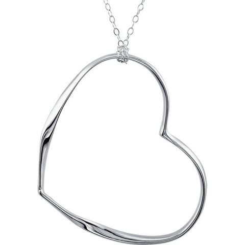 Necklace > Heart > Wave-Style