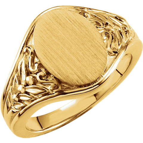 Ring > Signet > Fashion > Gold