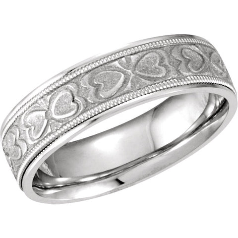 Band > Pattern > Heart > 6mm > Comfort-Fit
