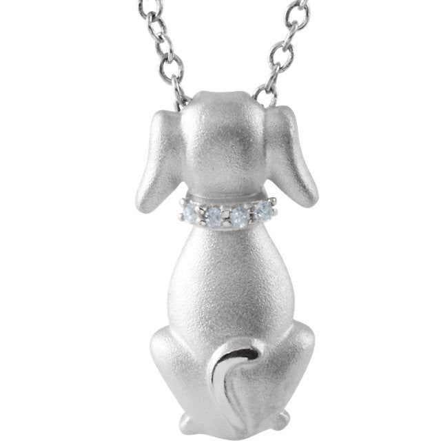 Necklace > Dog > Diamond > Voices® > Tender