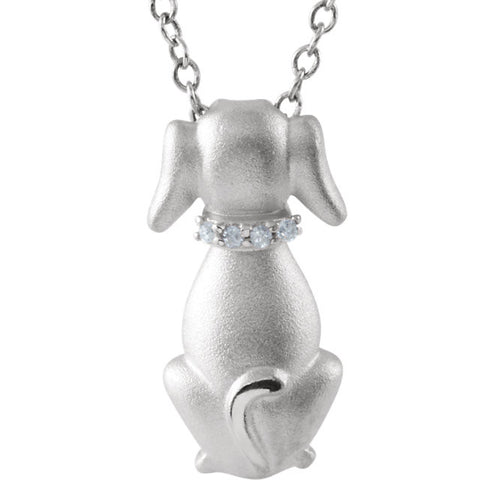 Necklace > Dog > Diamond > Voices® > Tender