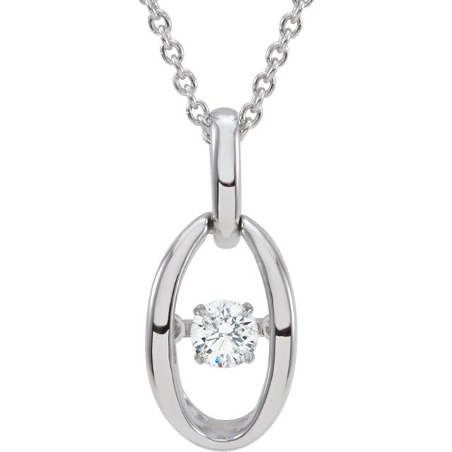 Necklace > 18" > Diamond > CT > .16