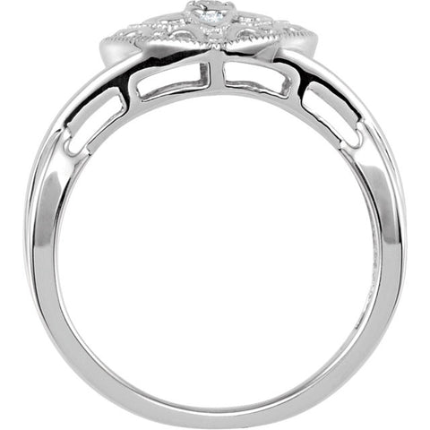 Ring > Heart > Diamond > .025 CTW