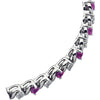 Bracelet > 7" > Line > Diamond > CTW > 1/Sapphire & 1 > Blue > Created