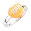 Ring > Shaped > Heart > You" > Heart > "I > Enamel > Yellow