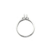 Center > CZ > with > Ring > Engagement > Solitaire > Woven > 4.1mm