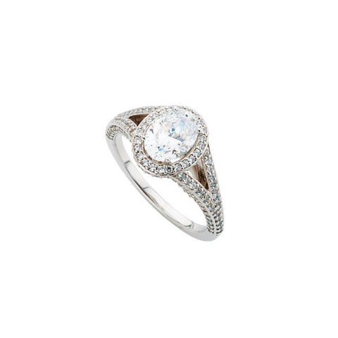 Ring or Band > Engagement > Shank > Split > Semi-Mount