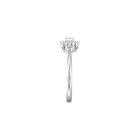 Ring > Engagement > Floral-Inspired > Diamond > 1/2 CTW