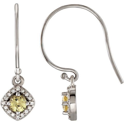 Earrings > Dangle > Sapphire > Halo-Styled