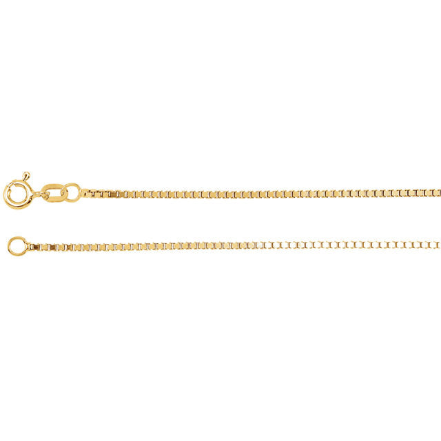 Chain > 16" > Box > Solid > 1.3mm