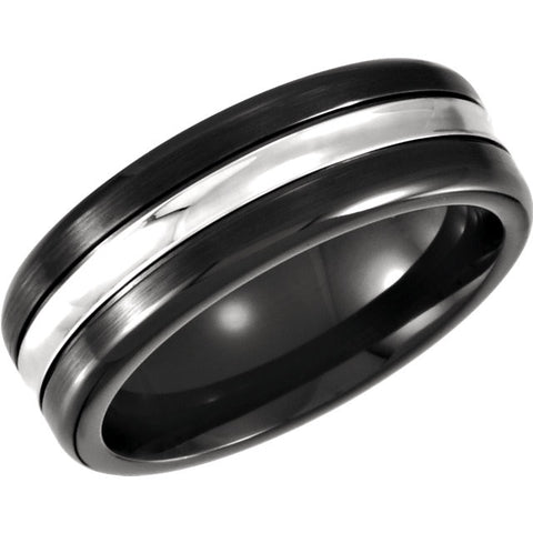 Band > Design > PVD > Black > Grooved > 7.5mm