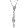 Design > Leaf > with > Necklace > 18" > Diamond > .05 CTW