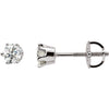 Earrings > Stud > Post > Threaded > Diamond > CTW > 1