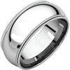 Band > Milgrain > Double > Fit > Comfort > 6mm