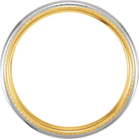 Edge > Rope > with > Band > Comfort-Fit > Two-Tone > mm > 4