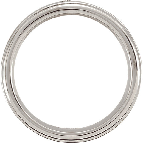 Bezel > Steel > with > Band > Ridged > Diamond > .05 CTW