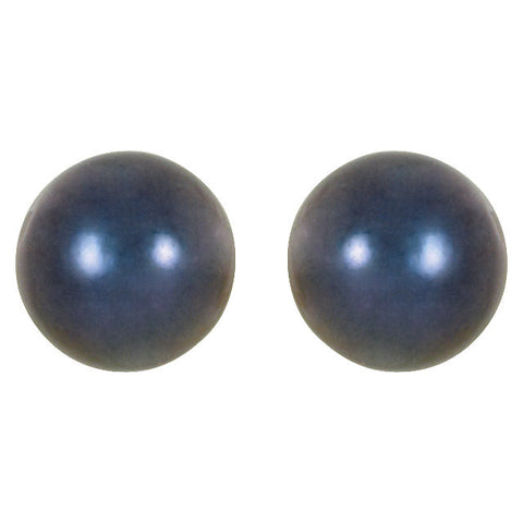 Earrings > Pearl > Cultured > Akoya > Black > 7mm