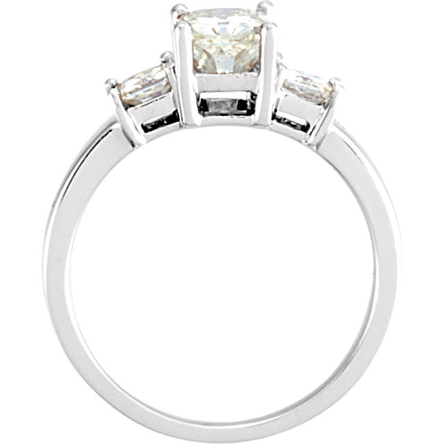 Ring > Anniversary > 3-Stone > Moissanite > Created