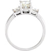 Ring > Anniversary > 3-Stone > Moissanite > Created