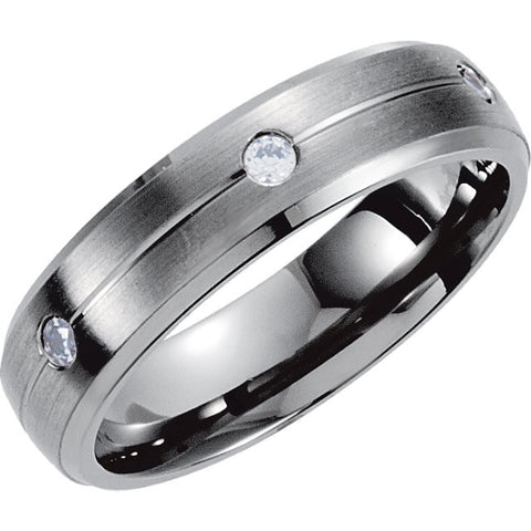 Band > Edge > Satin & Beveled > Diamond > .18 CTW > 5mm