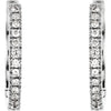 Earrings for Dangles > Hoop > Diamond