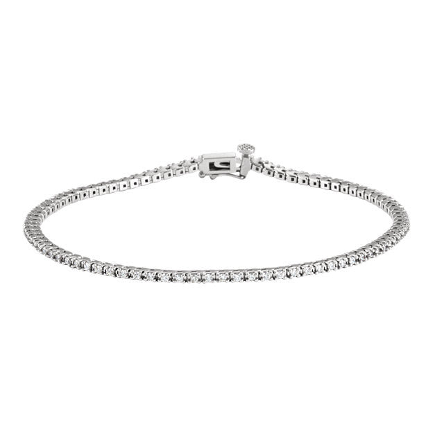 Bracelet > 7.25" > Line > Diamond > CTW > 1
