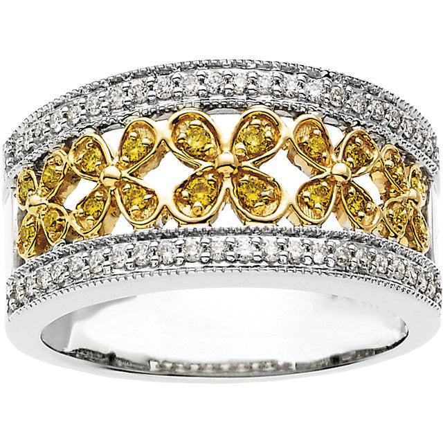 Band > Diamond > 3/8 CTW > Two-Tone > 14kt