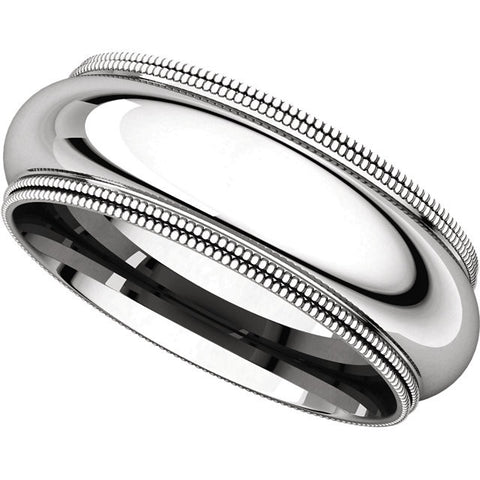 Band > Milgrain > Double > Fit > Comfort > 7mm