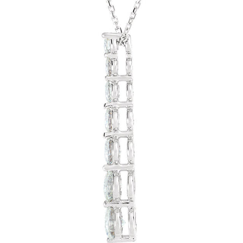 Necklace > Journey > Moissanite > Created