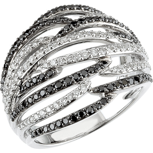 Ring > Diamond > Black & White > CTW > 1
