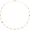 Necklace > 18" > Pearl & Gemstone