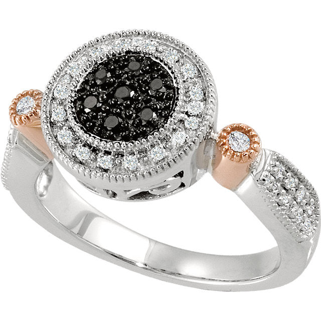 Ring > Diamond > Black & White > 1/4 CTW