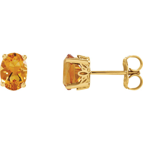 Earrings > Citrine > Genuine